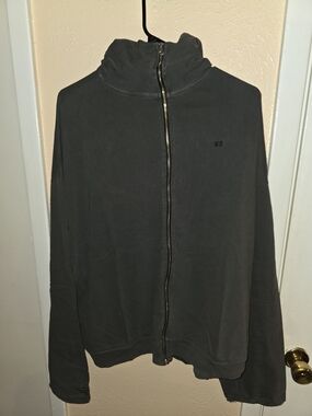 Yeezy x Ty Dolla Sign Vultures Zip-Up Hoodie Washed Black Size 3